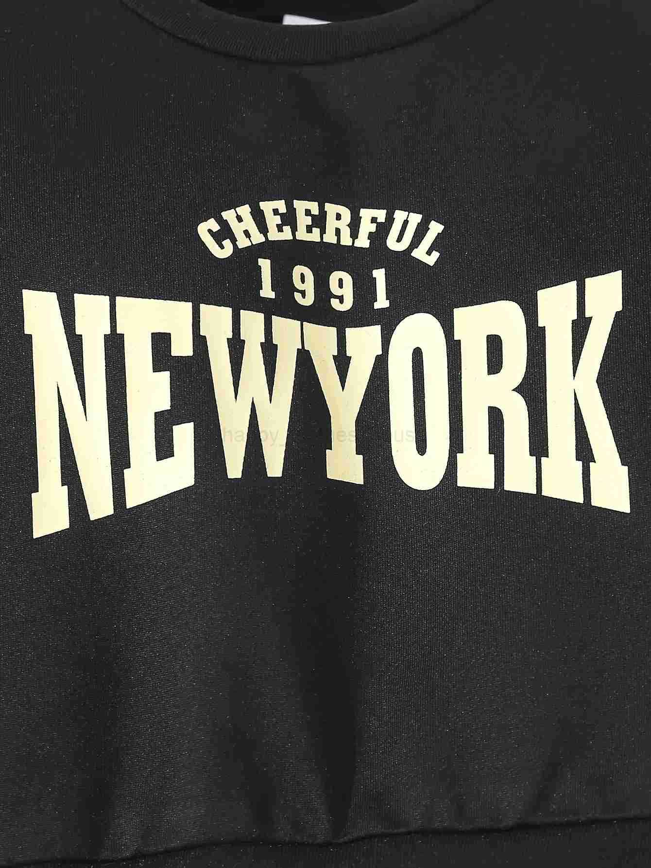 2 Sets Of American Retro Boy Autumn And Winter Color Patchwork Fake Two Crewshirts + Casual Relaxed Sweatpants SuitXJ241205