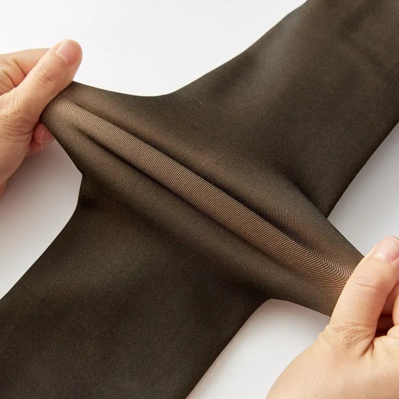Womens Fleece Tights Ladies Warm Winter Leggings Thick Panty Translucent Pantyhose Thermal Stockings Woman 241204