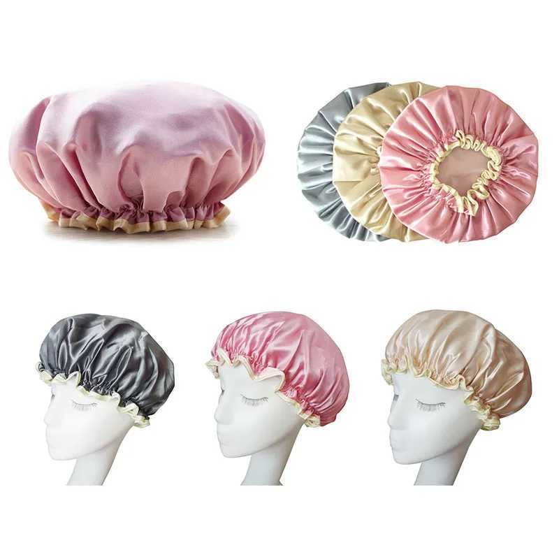 Waterproof Bath Hat Bathroom Shower Hair Cover Women Supplies Shower C Adult Shower Bath Bathing Cs Bathroom AccoriesXJ241205