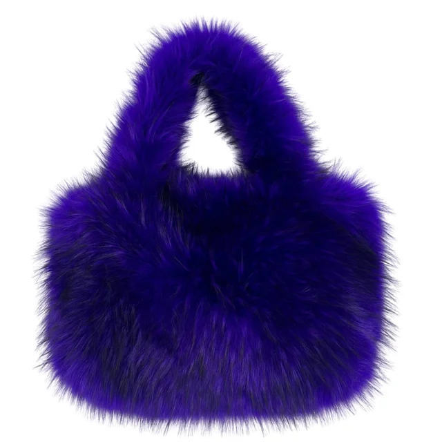 2025S New Free Shipping Designer Bag Fashionable Large Faux Fur Er Womens Handbag Fluffy Soft Plush Shopping Bag Warm Winter Sac