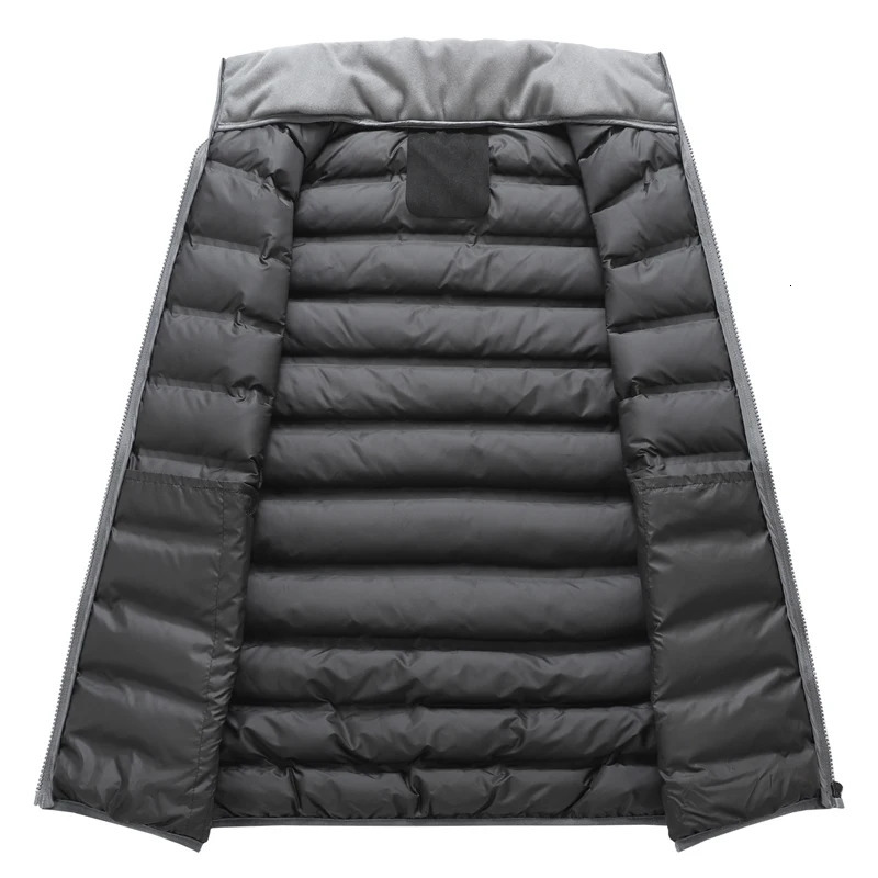Men Autumn Casual Sleeveless Vests Jacket Mens Winter Warm Thicken Waistcoat Fashion Waterproof Outwear Vest Jackets Male 241204