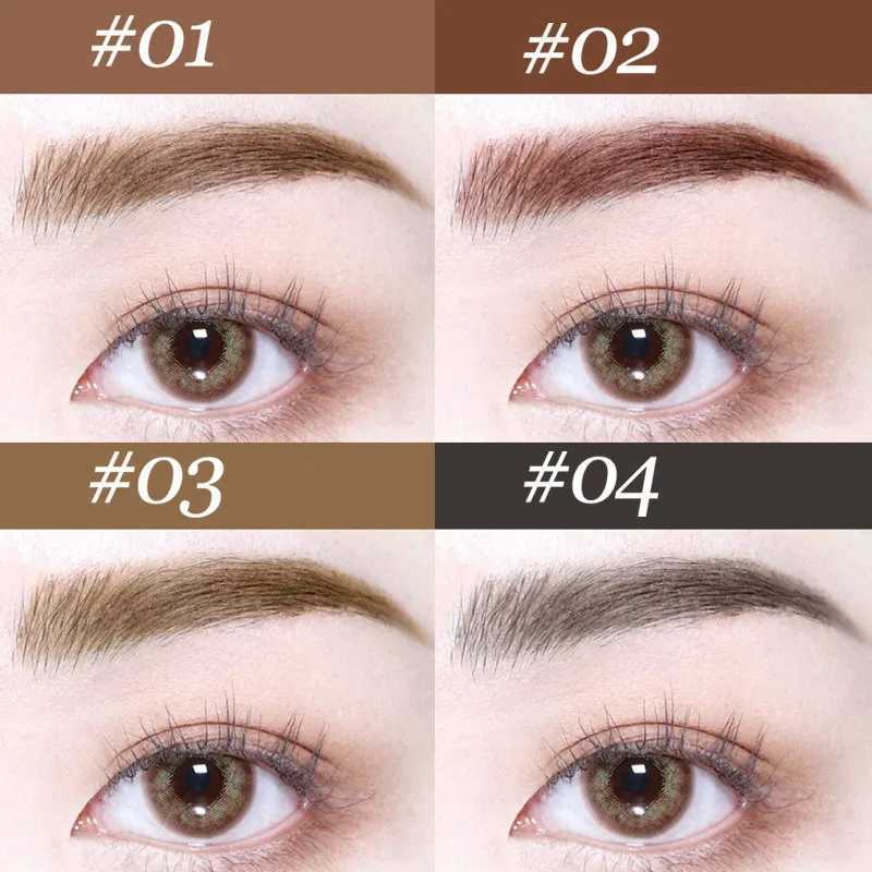 Square brush wild eyebrow paint brown embossed dye impregnated blurred velvet large brush head rotating wild eyebrows quickly dry W241205