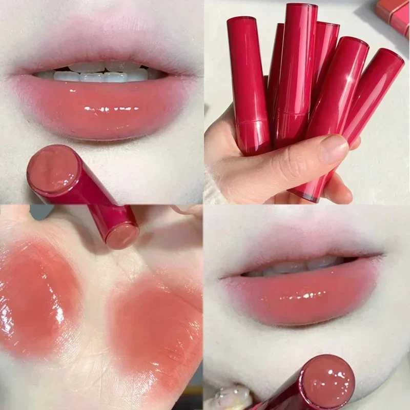 8 Colors Jelly Lipstick Moisturizing Mirror Water Light Solid Lip Gloss Glass Tea Red Brown Lip Glaze Tint Makeup Cosmetics NewXJ241205