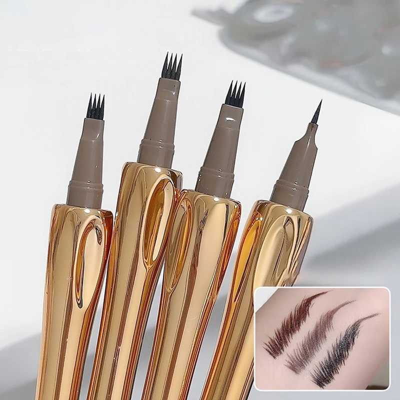 4-point wild eyebrow pencil durable easy to grip eyebrow tattoo waterproof thin liquid lay silk eyebrow pencil Korean makeup W241205