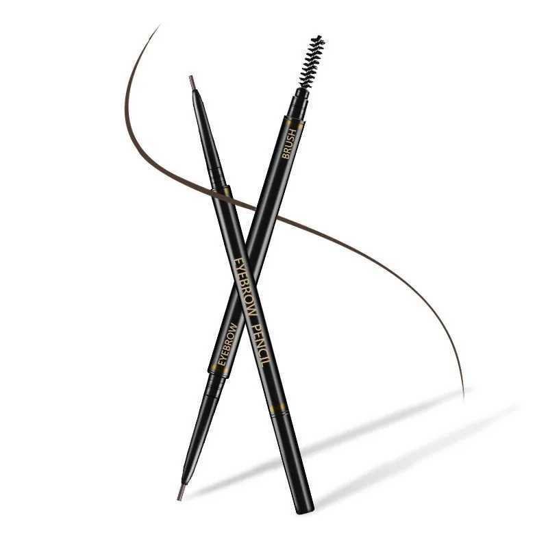 Waterproof natural durable tattooed eyebrow black brown eyebrow pencil with brush makeup W241205