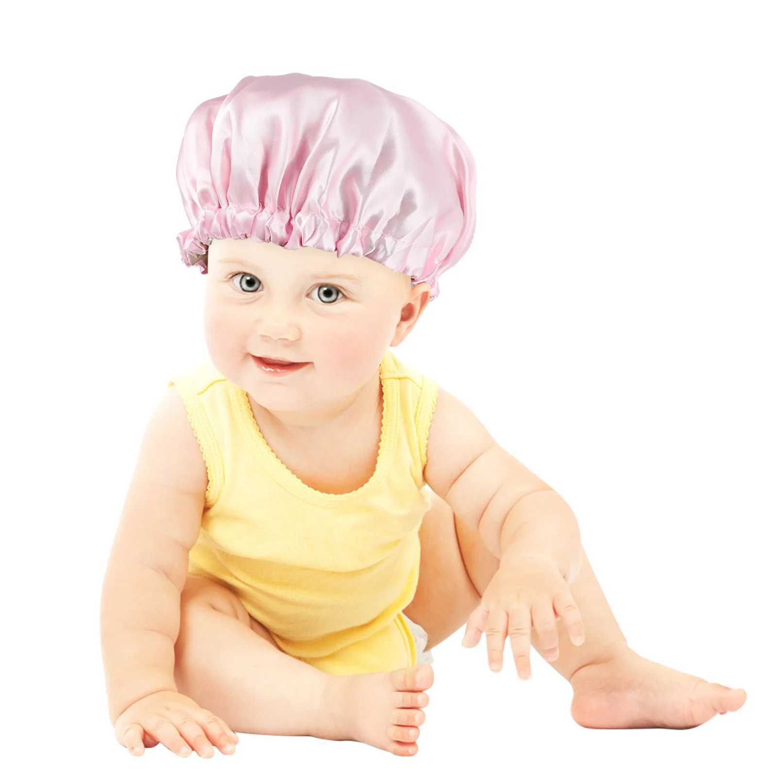 Adjustable Satin C For Sleeping Baby Bonnets 0- 6 Months Satin Sleep C for Women Adjustable Sleeping Children Night HatXJ241205