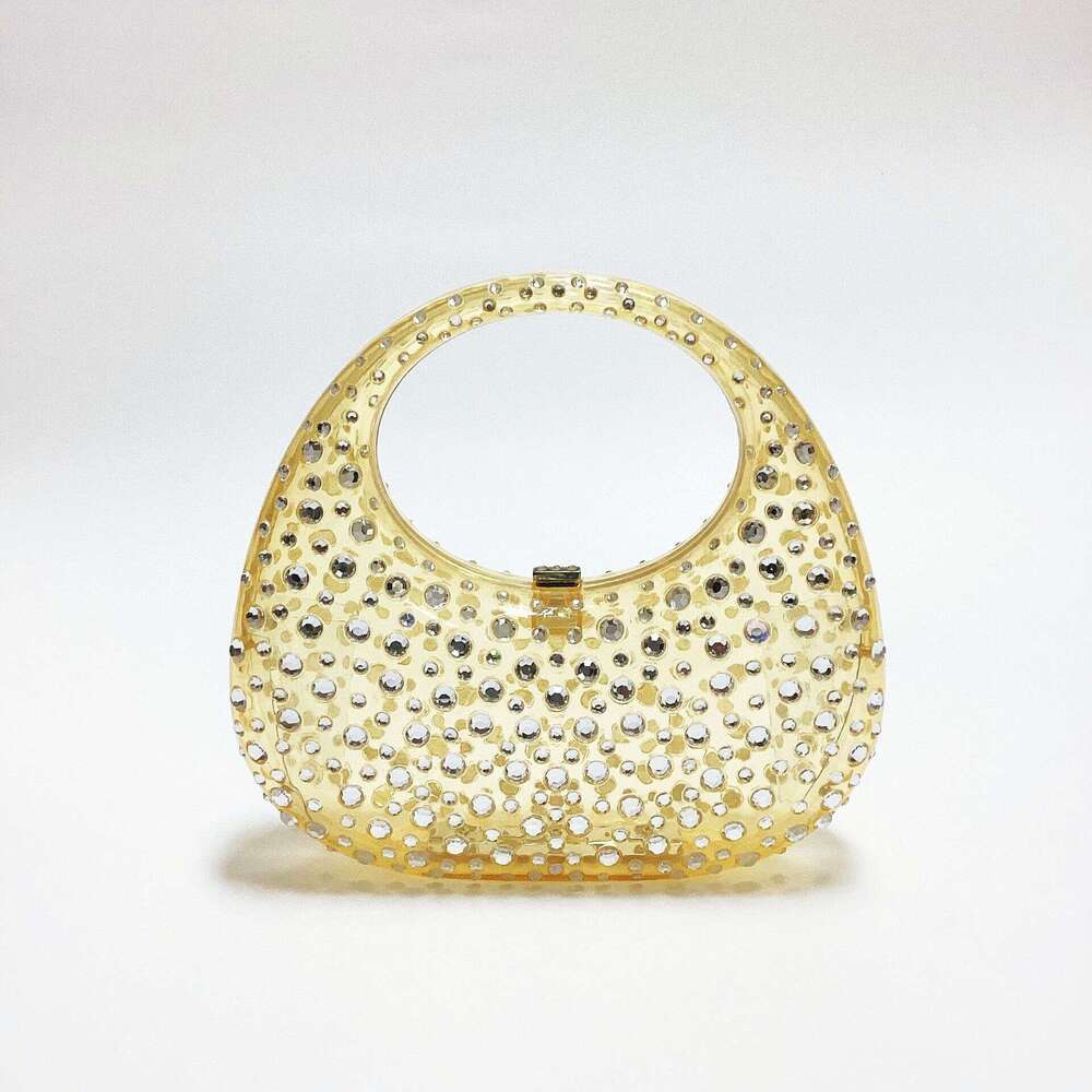 Fashionable women's handbags and wallets, transparent acrylic party, dance party, evening bag, casual transparent handbag