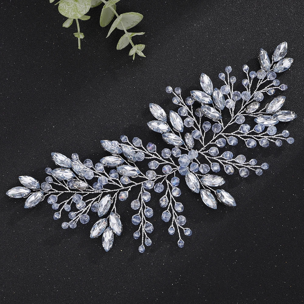 Wedding Red Jewelry Hairstyles Headpiece Black Headdress Crystal Headband Bridal Hair Accessorie Party Tiara 241122