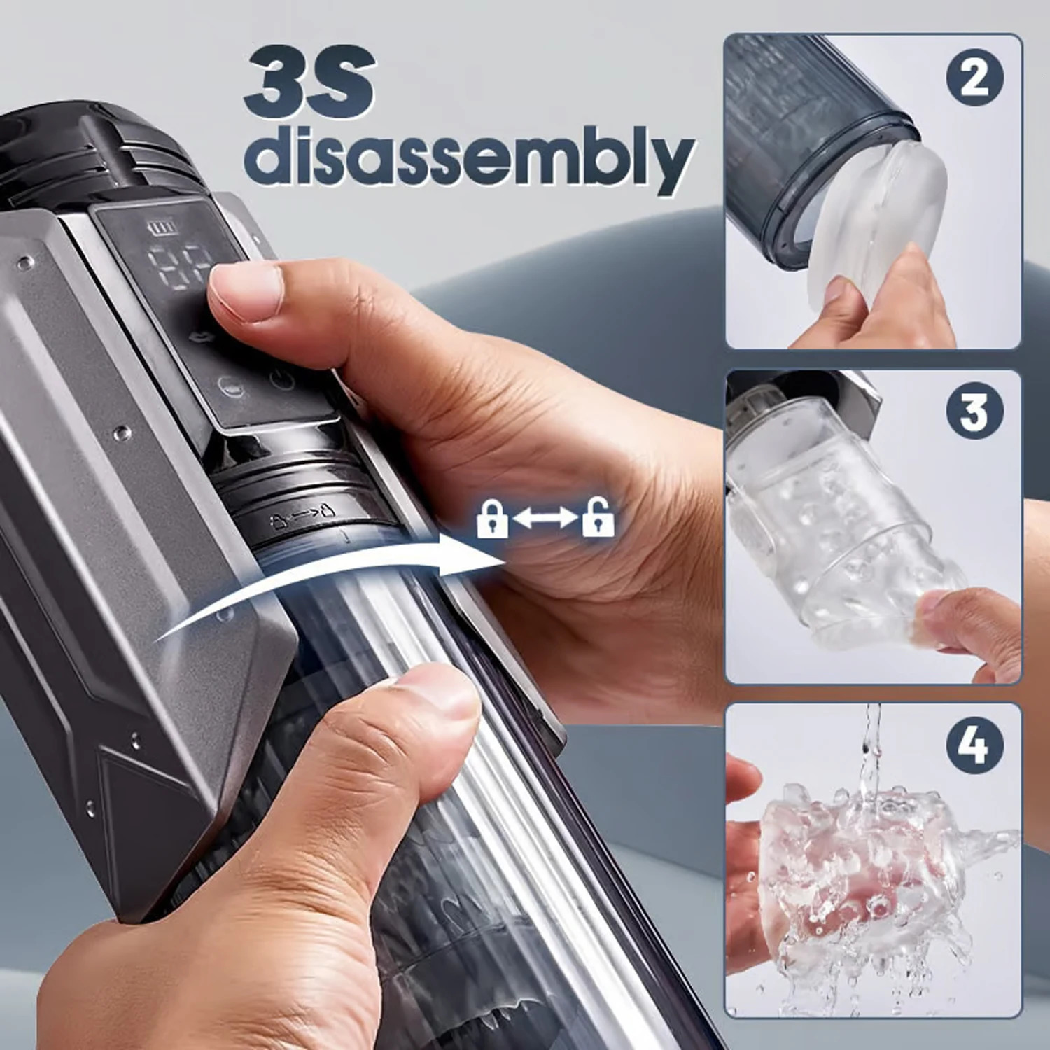 Automatic Thrust Sucking Male Masturbator Vaginal Suction Telescopic Vibrator Sex Toy for Men Masturbation Cup Blowjob Machine 241205