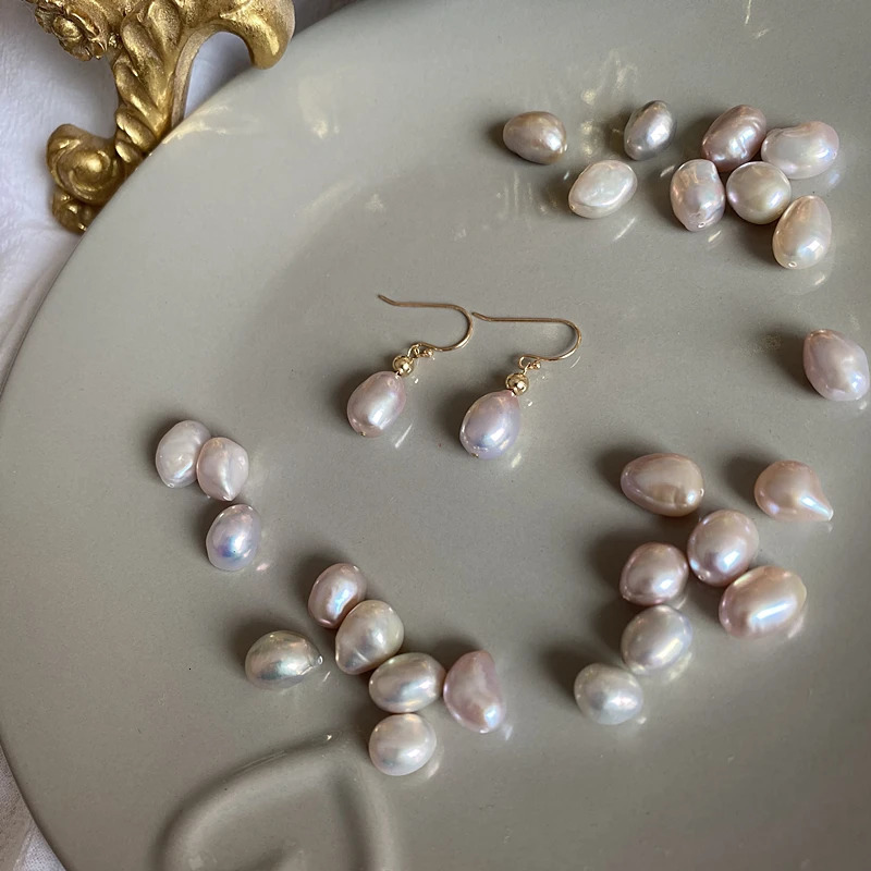 Lili Ji Purple Pearl Earrings 925 Sterling Silver Baroque Pearl Pendant Earrings Womens Jewelry Gifts 241205