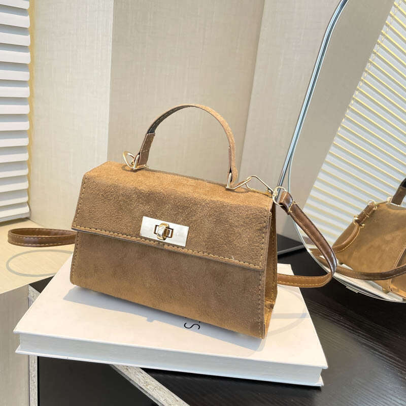 Suede Shoulder Bags For Women Crossbags Bag Women Tote Bag Work Purses Crescent Bag Suede Handbag Travel Winter Fall Stylish Small Square Bag