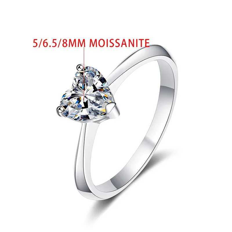 TFGLBU 0.5/1/2CT Womens Laboratory Diamond Anniversary Ring with GRA% 925 Silver 18k Plated Wedding Ring W241205