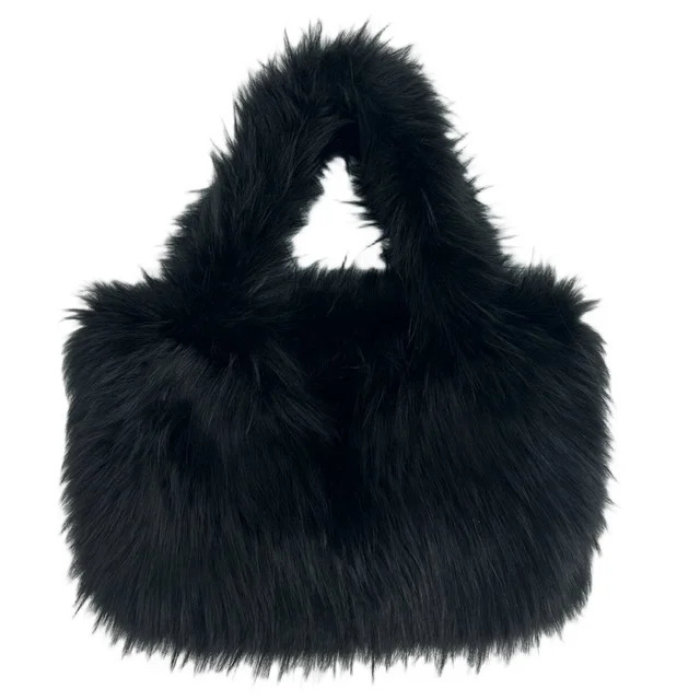 2025S New Free Shipping Designer Bag Fashionable Large Faux Fur Er Womens Handbag Fluffy Soft Plush Shopping Bag Warm Winter Sac