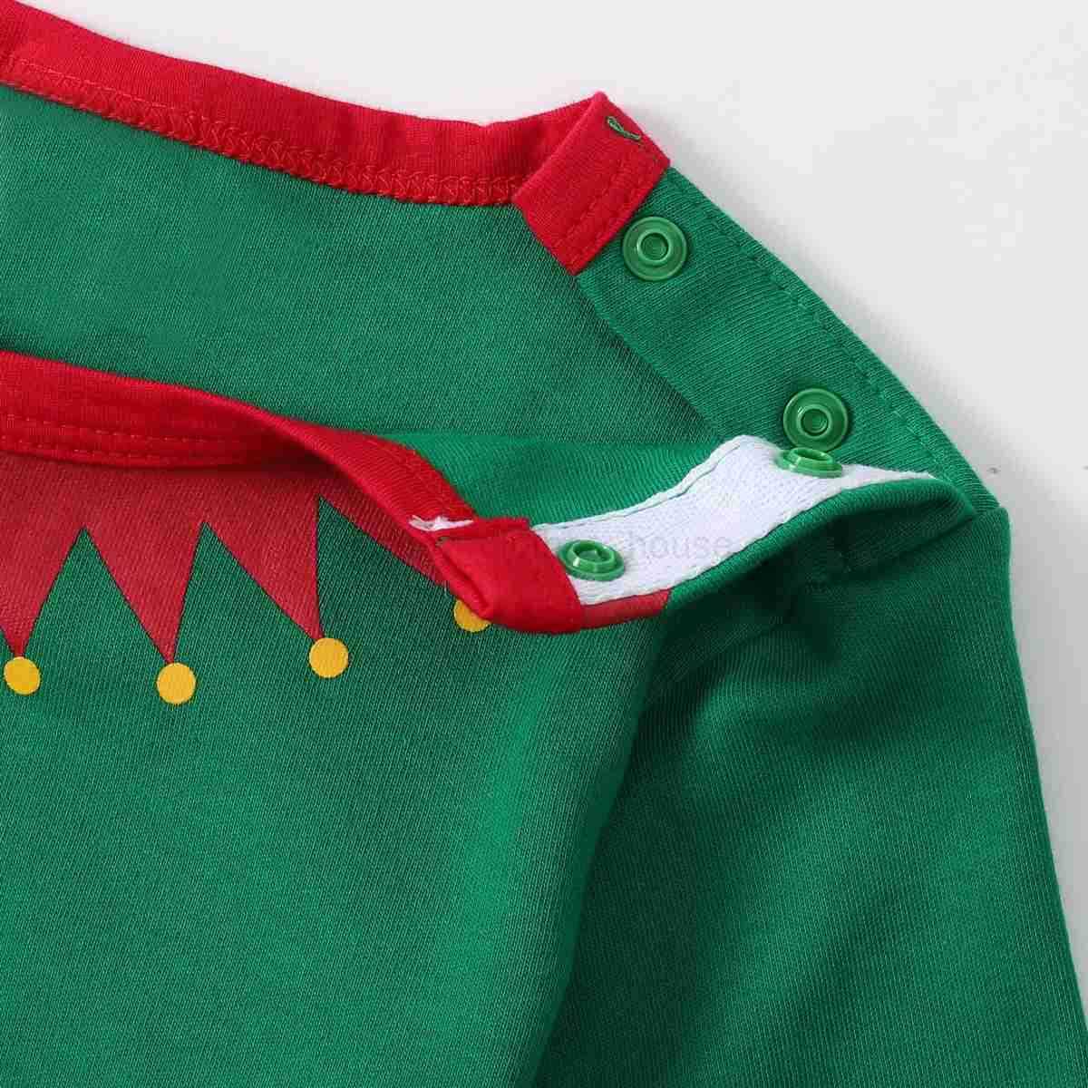 Baby Boys Christmas Clothes Set Newborn Xmas Elf Outfit Infant New Year Festival CostumeXJ241205