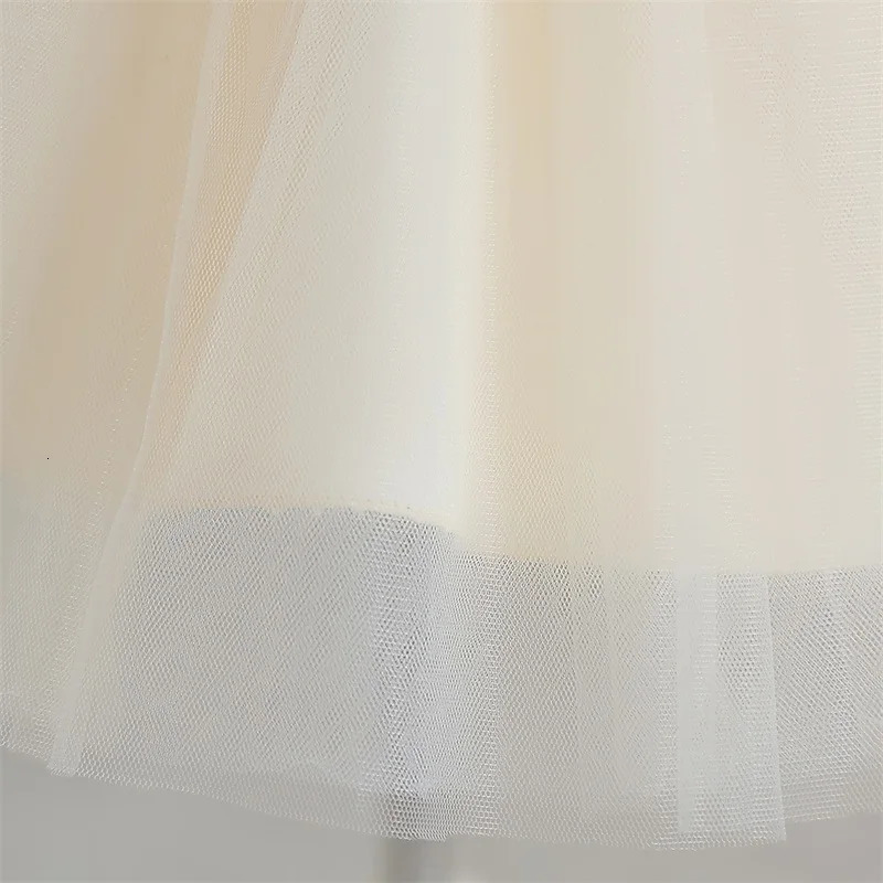 Infant Baby Baptism Dress For Girls Kids Wedding Party Dresses Bow Beaded Tulle Christening Gown Birthday Children Clothes. R250424