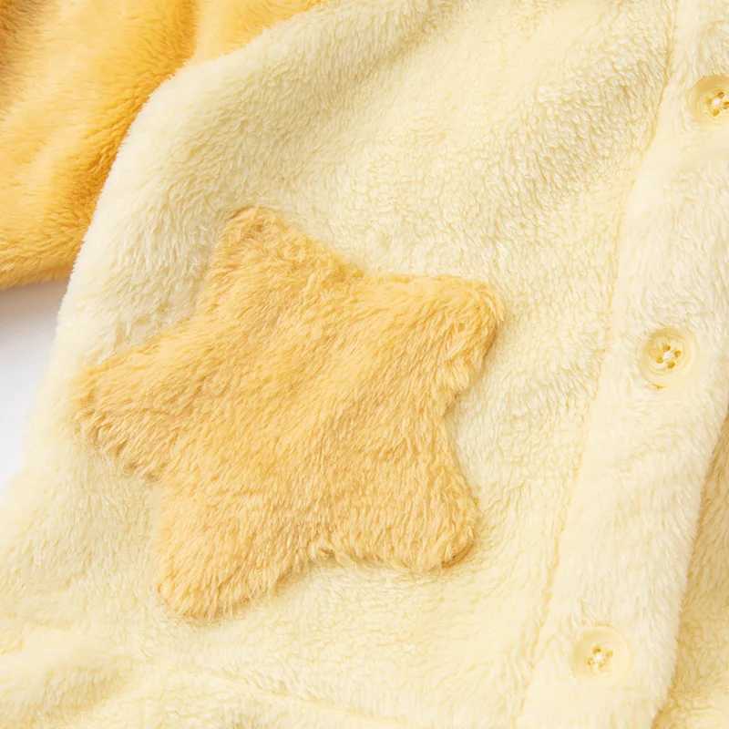 Pajamas DBM19644 dave bella winter baby girls fashion patchwork kets pajamas newborn baby underwear casual sleepwear 2 pcs suit H241205