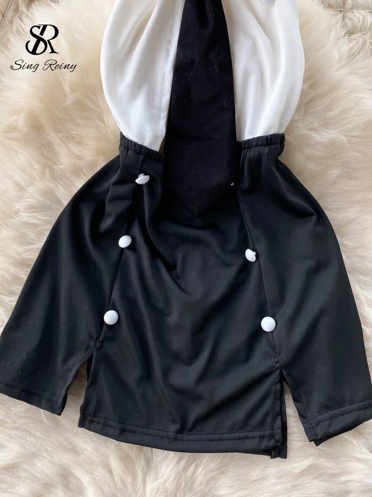 SINGREINY Halter Backless A-line Erotic Night Dress Women Porno Uniform Tie Sleeveless Short Bodycon Sexy Pajamas Dress 241205