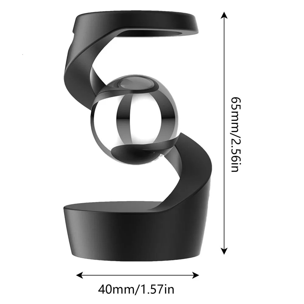 Stress Relief Kinetic Sculpture Gravity Defying Kinetic Desk Toy Desktop Floating Gyroscope for Office Desk Decor for Adults 241204
