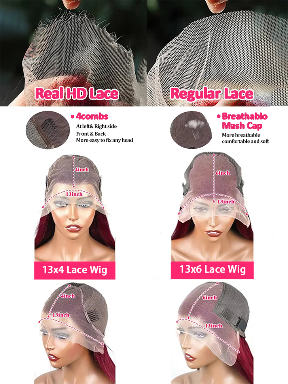 99J Bury 13X6 Hd Frontal Wig 13X4 Brazilian Straight Red Colored Lace Front Human Hair Wigs For Women