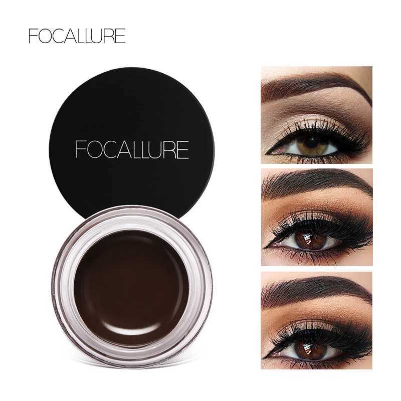 Wholesale FOCALLURE Eye Cream gel Intensifier Long acting Waterproof Eye Cream Pomade gel with brush suitable for womens makeupW241205