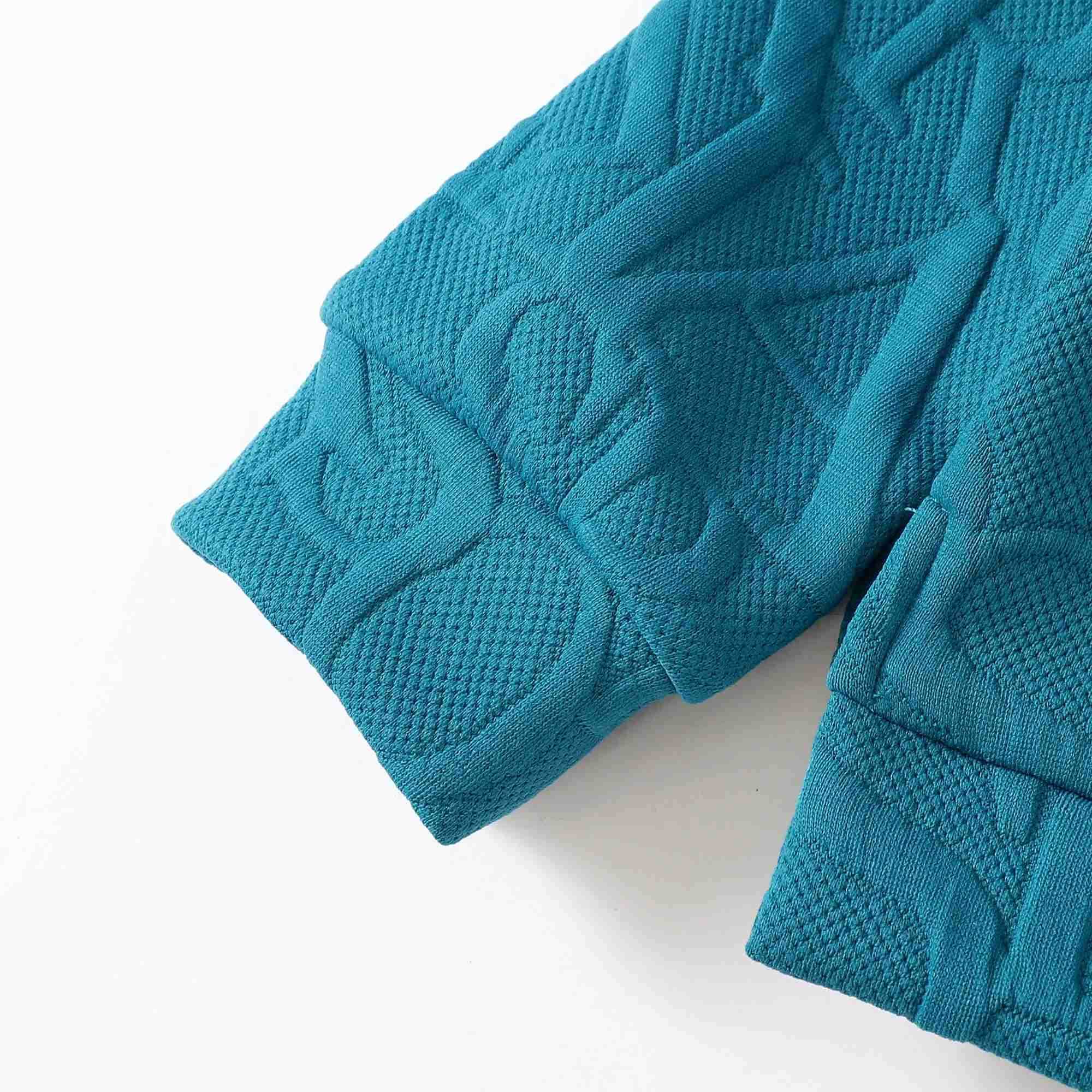 2pcs Toddler Baby Boy Clothing Casual Letter Pattern Stand Collar Long Sleeve Sweatshirt Trousers Set For Autumn And WinterXJ241205