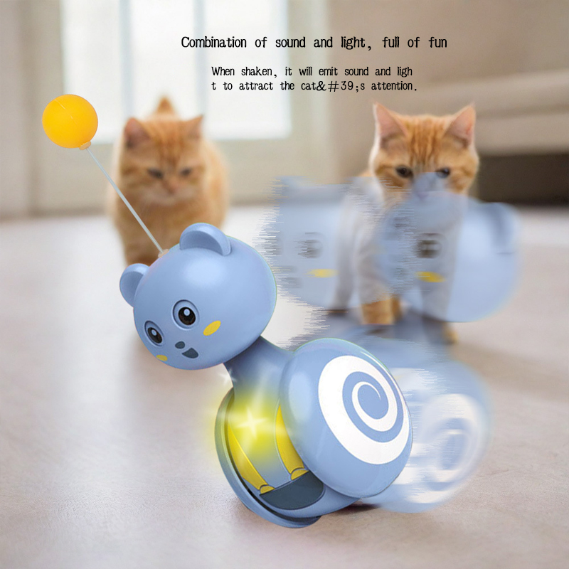 Funny Cat Tumbler Toy - Interactive Gravity Stick for Cats & Kittens