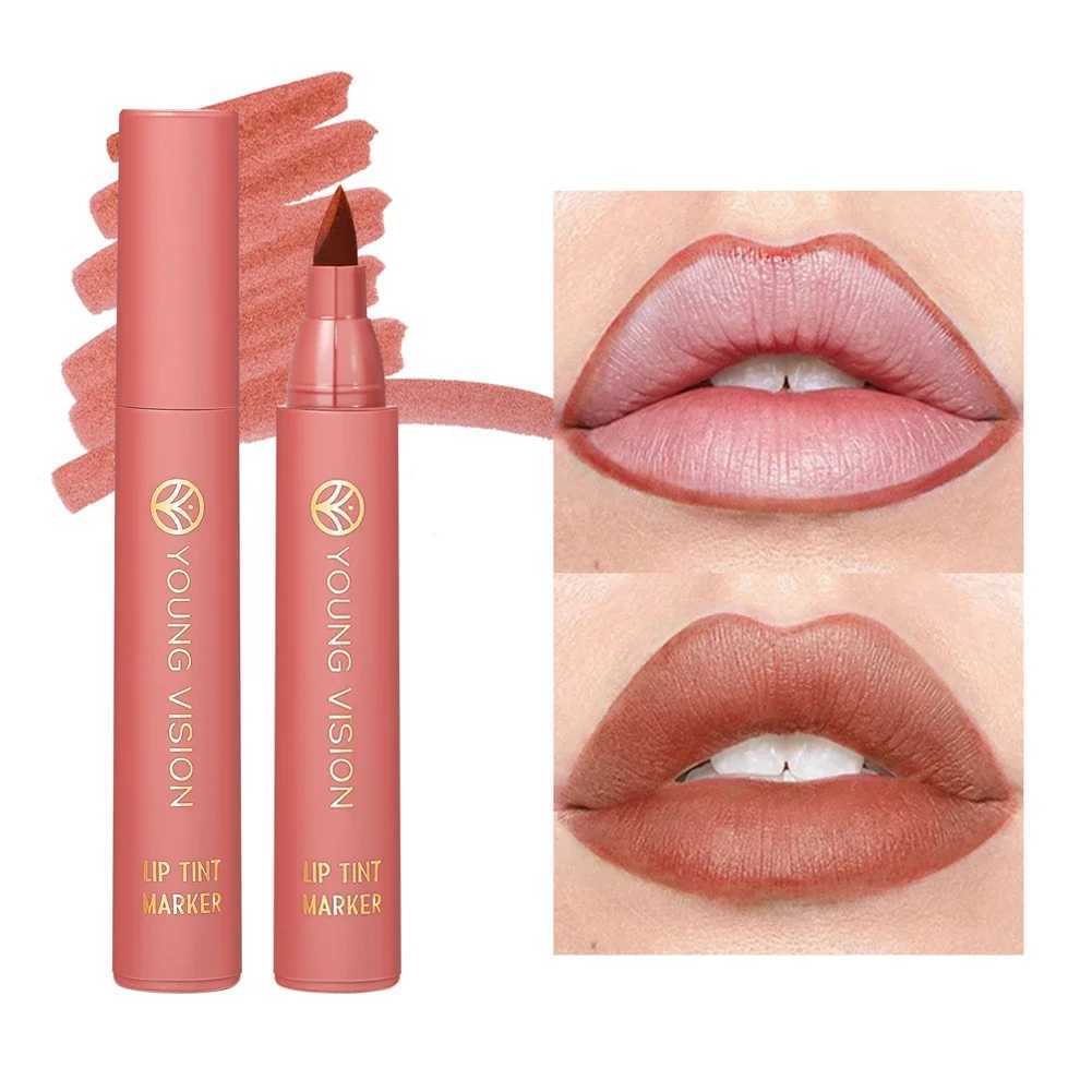 Hydrating Waterproof Lip Stain Matte Lip Liner Marker Pen Lipstick Lasting Colour Lipstick Contour Pen with A Natural EffectXJ241205