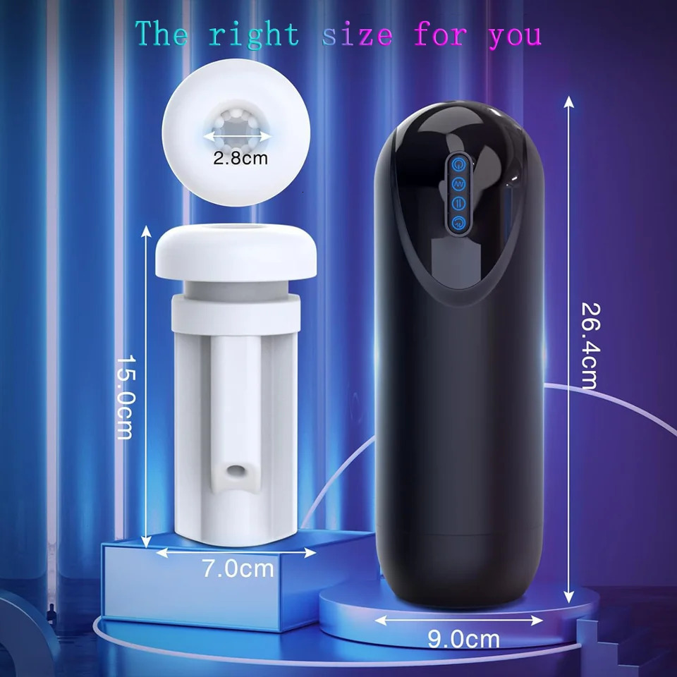 3-in-1 Masturbator Vibration Thrust Suction Real Vaginal Oral Sex Masturbation Cup Sex Toys Male Adult Products 241205