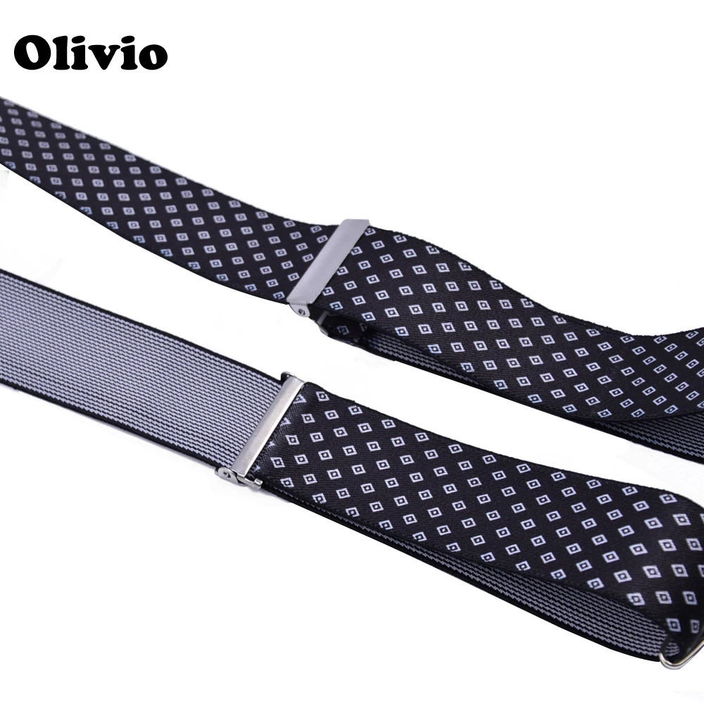 Heavy Duty Big Suspenders for Men Adjustable Elastic X Back Pant Suspender Trousers Braces Straps clips letter black 241122