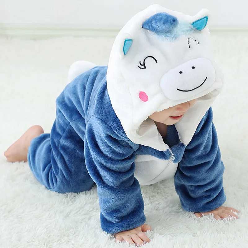Pajamas Romper Baby Boy Girls Pajama Toddlers Winter Outfit Halloween Animal Suit Onesie Festival Party Bebe Clothes Kigurumis H241205