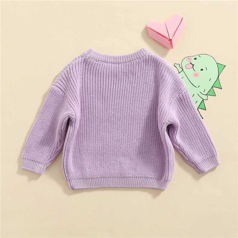 Baby Sweater Autumn Winter Childrens Boys and Girls Long Sleeve Solid Color Knitted Sweater Baby Childrens Boys and Girls Zipper Sweater W241205