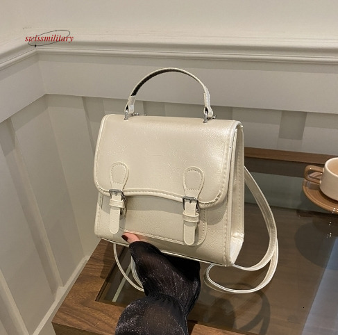 High quality fashionable for women 2024 new simple backpack, college style versatile single shoulder diagonal cross bag handbag swissmilitary