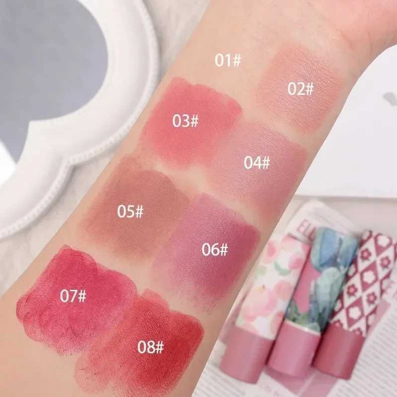 Waterproof Nude Lipstick 8 Colors Non-Stick Cup Velvet Moisture Matte Lip Tint Professional Lasting Velvet Lips Makeup CosmeticXJ241205