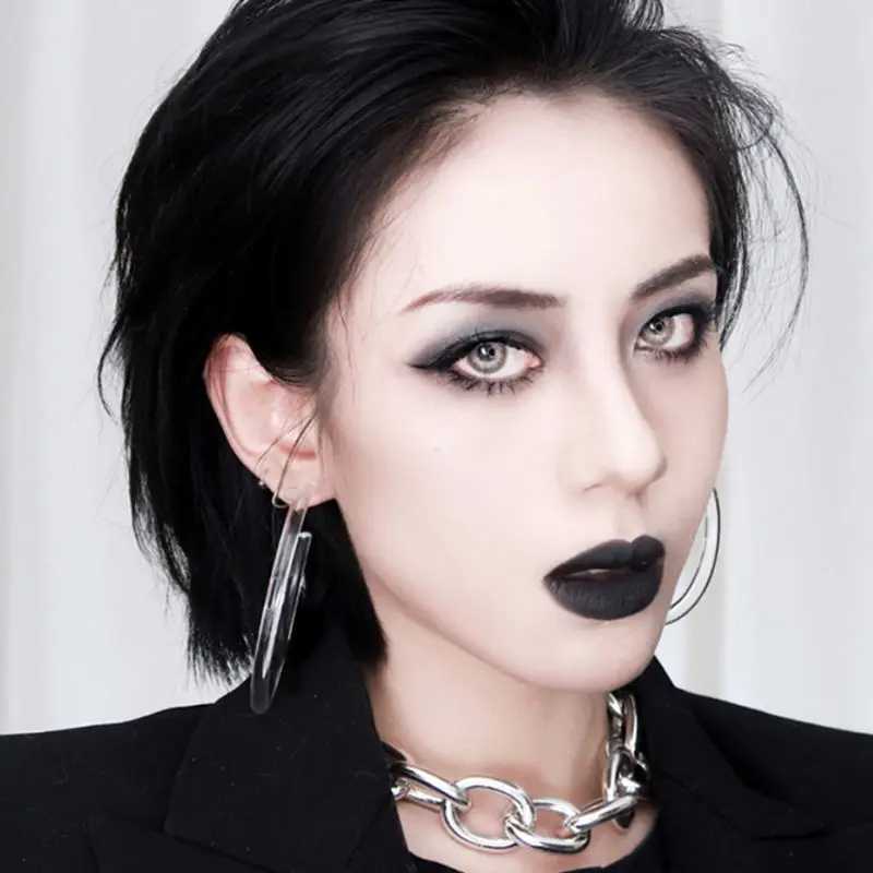 Matte Black White Lipstick Stick Base Color Palette Lasting Waterproof Ingestive Paint Green Purple Lipstick Christmas HalloweenXJ241205