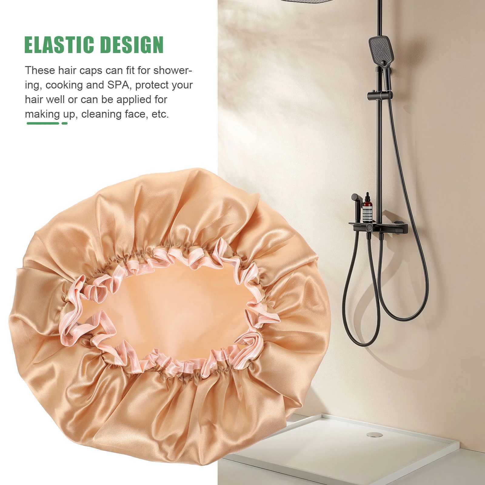 Waterproof Shower C Womens Cs Bathing Hat Reusable Large Hats for Sauna Braids Hair PXJ241205