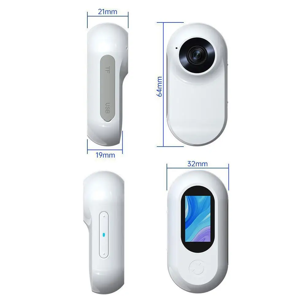 HD 1080P Wireless No WiFi Needed Dog Cat Pet Camera Collar Mini Body Cam Video Records For Cats Dogs Birthday Gift