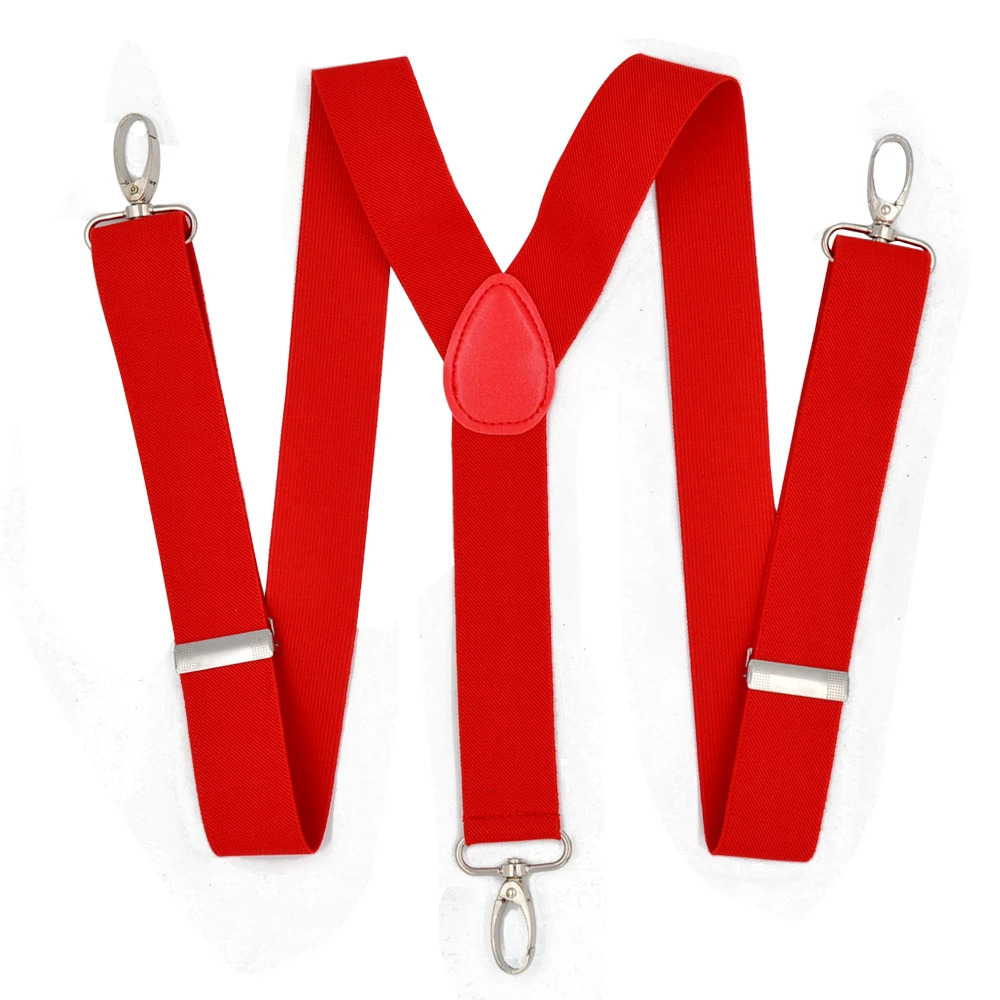 Suspenders for Men 35cm Wide Y Back with 4 Strong Hooks Adjustable Elastic Trouser Braces Straps Adult Suspender Women 241122