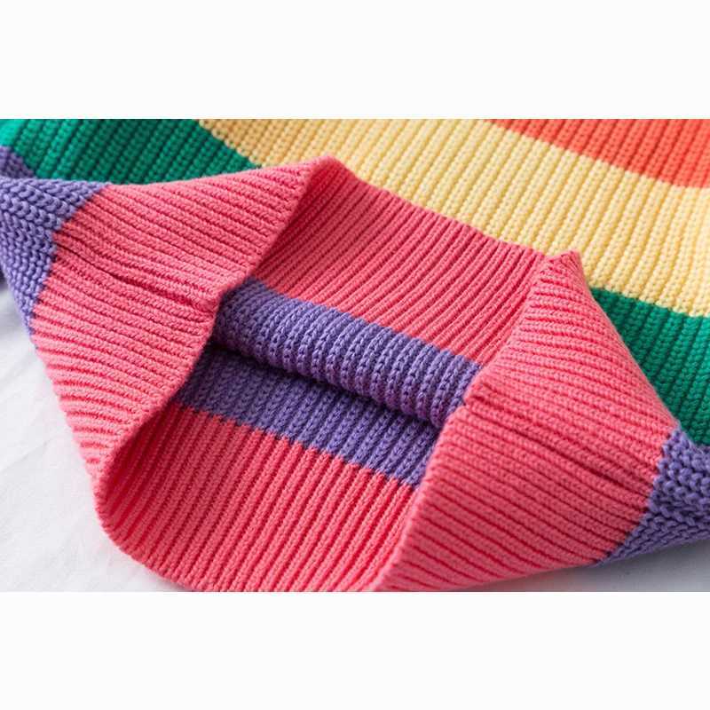 1-7T Autumn New Baby Boys and Girls Clothing Childrens Sweater Childrens Knitted Sweater Childrens Knitted Long Sleeve Baby Pullover Top W241205