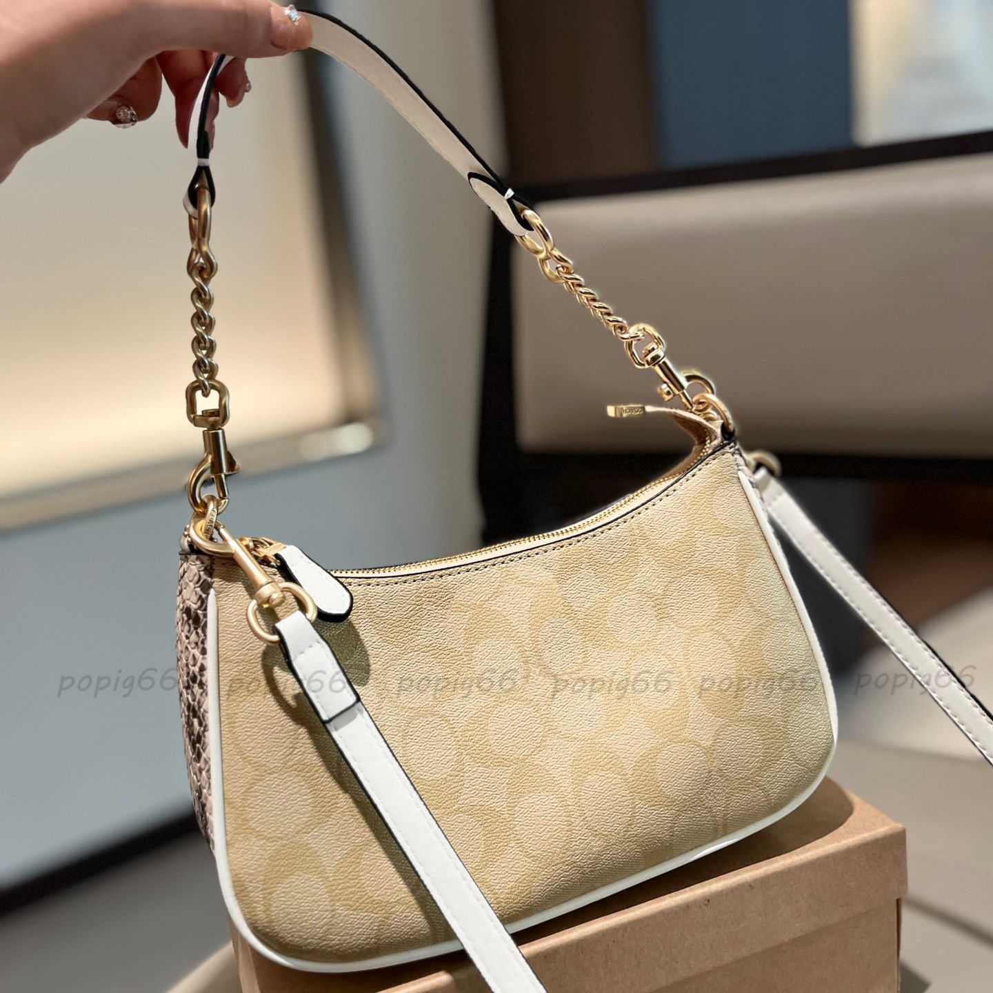 Bags Fashion Designer Underarm Small Handbags Women Shoulder Half-moon ladies Baguette Purse Strap Croissant bags Large Capacity Chain Bag