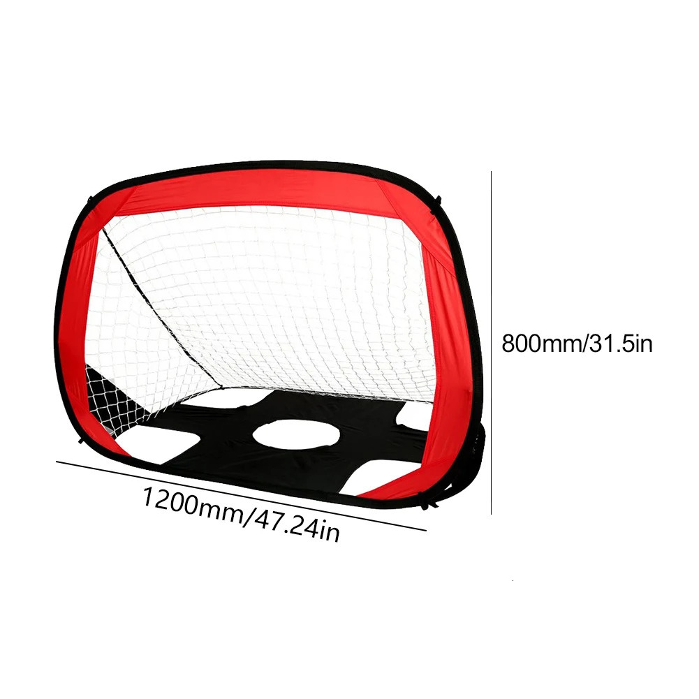 2 In 1 Portable Folding Soccer Goal Nylon Soccer Goal Mini Football Target Net for Kid Adult Playground Indoor Outdoor Training 241204