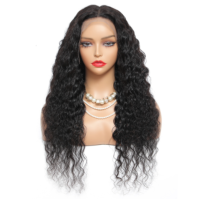 Gabrielle Deep Wave Frontal Brazilian Curly 13X6 Lace Front Human Hair Wigs For Women Pre Cut 5X5 Closure Wig 200% Density
