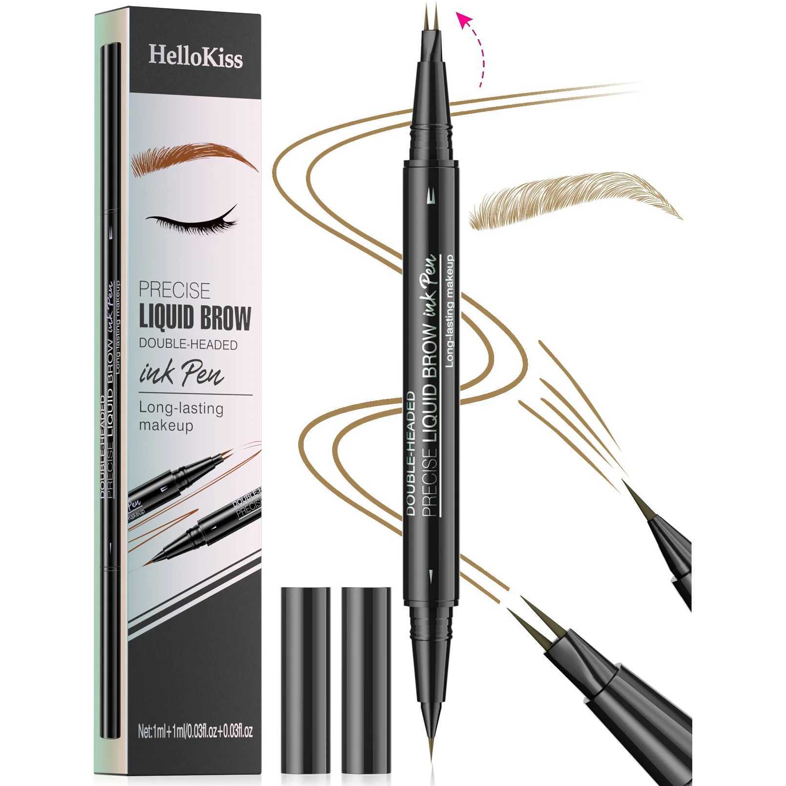 Hellokiss Dual Eyebrow Pencil Waterproof and Sweatproof Wild Eyebrow Double Headed 2-inch Eyebrow Pencil LiquidW241205