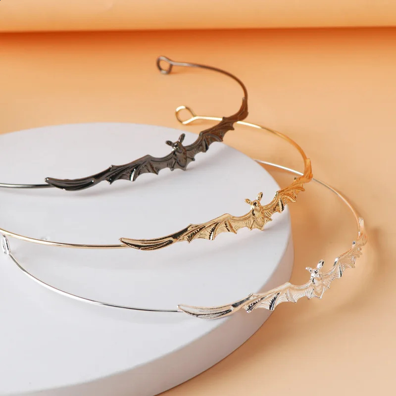 vintage gothic bat crown headbands metal animal hairband cosplay party tiara hair accessories jewelry headdress gifts 241122