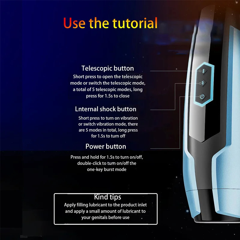 Starlight Masturbation Cup Dildo Retractable Vibrator Glans Trainer Vagina Blowjob Sucking Masturbator Sex Toys For Men 241205