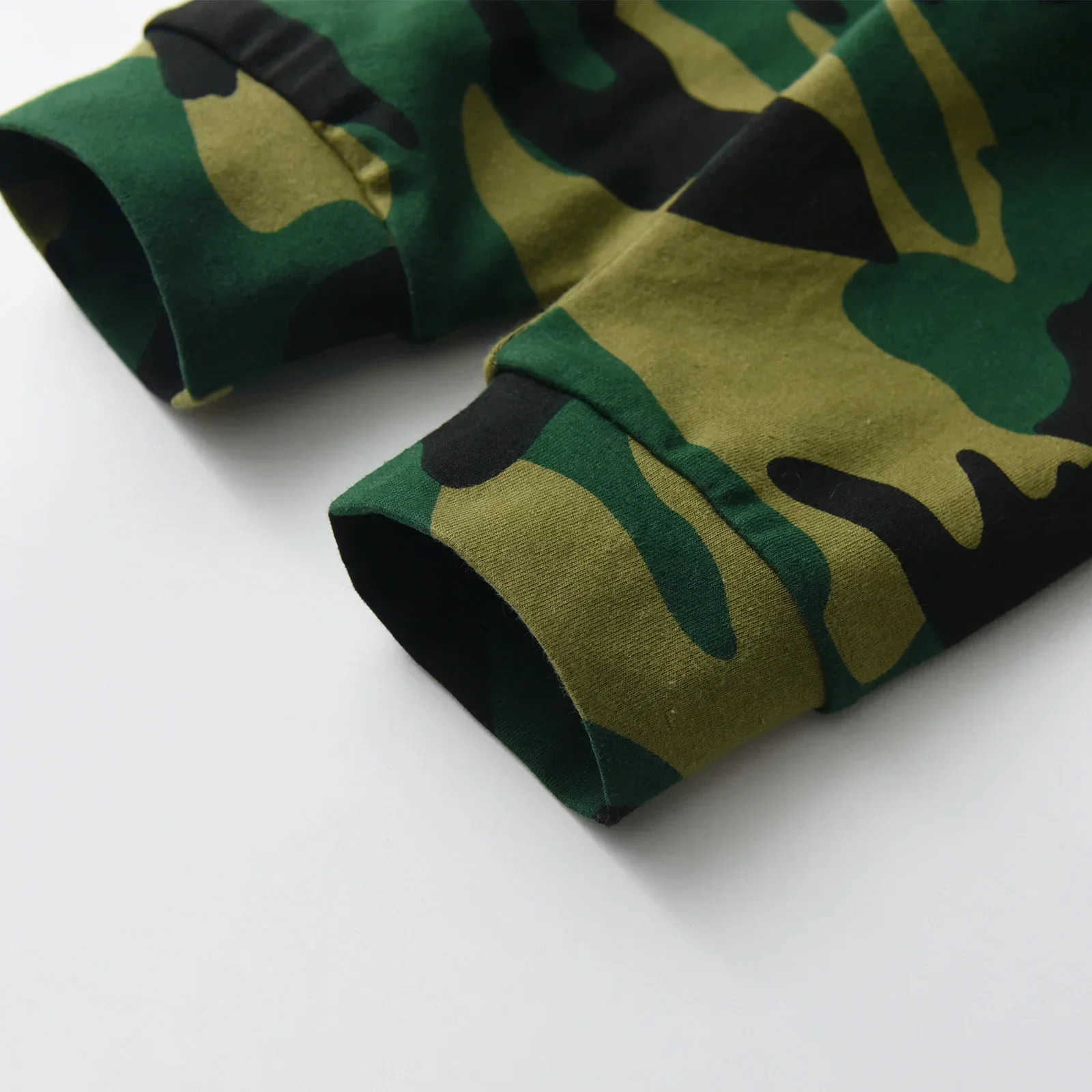 3PCS Newborn infant Baby Boy Clothes Set Cotton Letters Printed Long Sleeve Romper Bodysuit Top Camo Pants Hat Outfit for BoysXJ241205