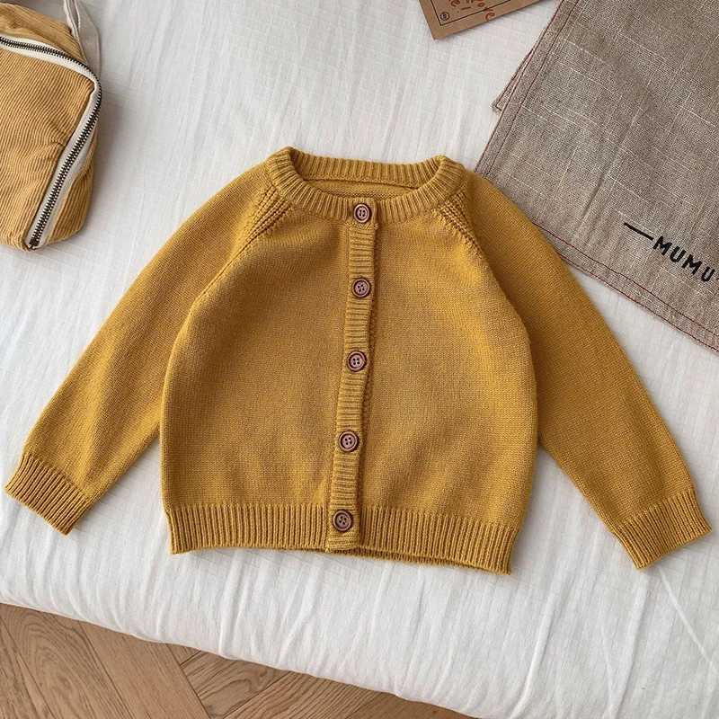 Autumn New Baby Boys Girls Knitted Cardigan Baby Sweater Preschool Knitted Cardigan Newborn Knitted Long Sleeve Baby Jacket Top W241205