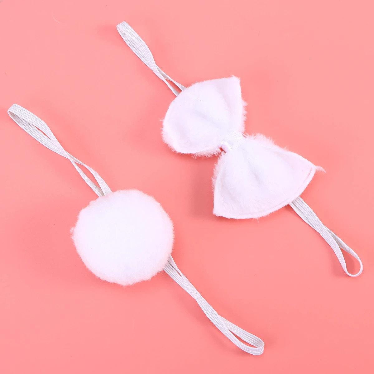 3pcs Cute Rabbit Bunny Ears Headband Bow Ties Tail Set Head Hoop Headwear Party Cosplay Costume Hair Accessories 241122