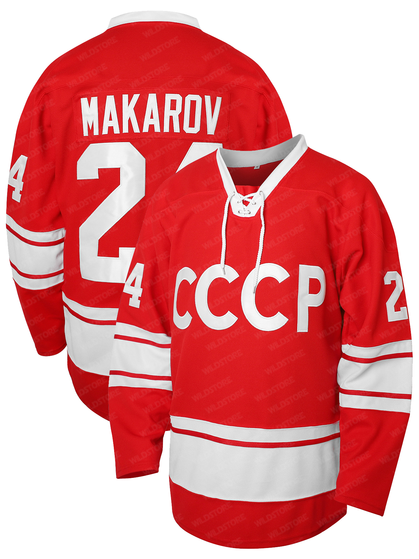 1980 CCCP Russia Hockey Jersey Red 100% Stitched S-XXXL Vladislav Tretiak Sergei Makarov