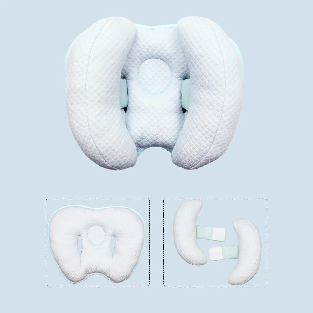 Baby Pillow Protection Car Seat Head and Neck Support Pillow U-shaped Headrest Body Fixation Anti Roll Childrens School Cushion 241204