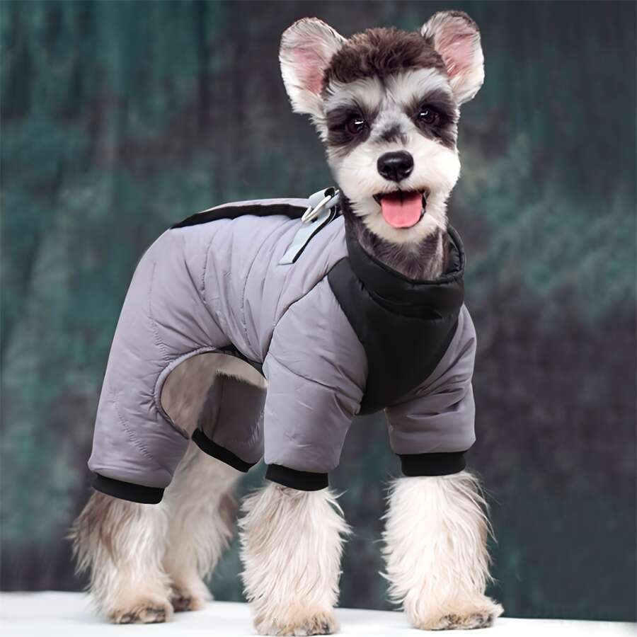 Waterproof Winter Dog Jacket - Cozy Warm Pet Apparel for Small to Medium Breeds, Snap Closure